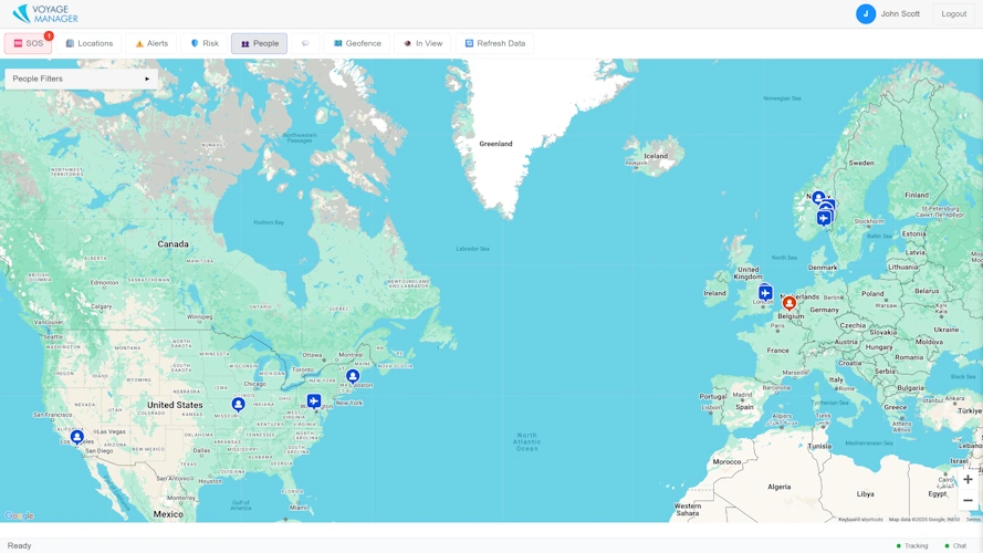 Voyage Manager anonymous tracking
